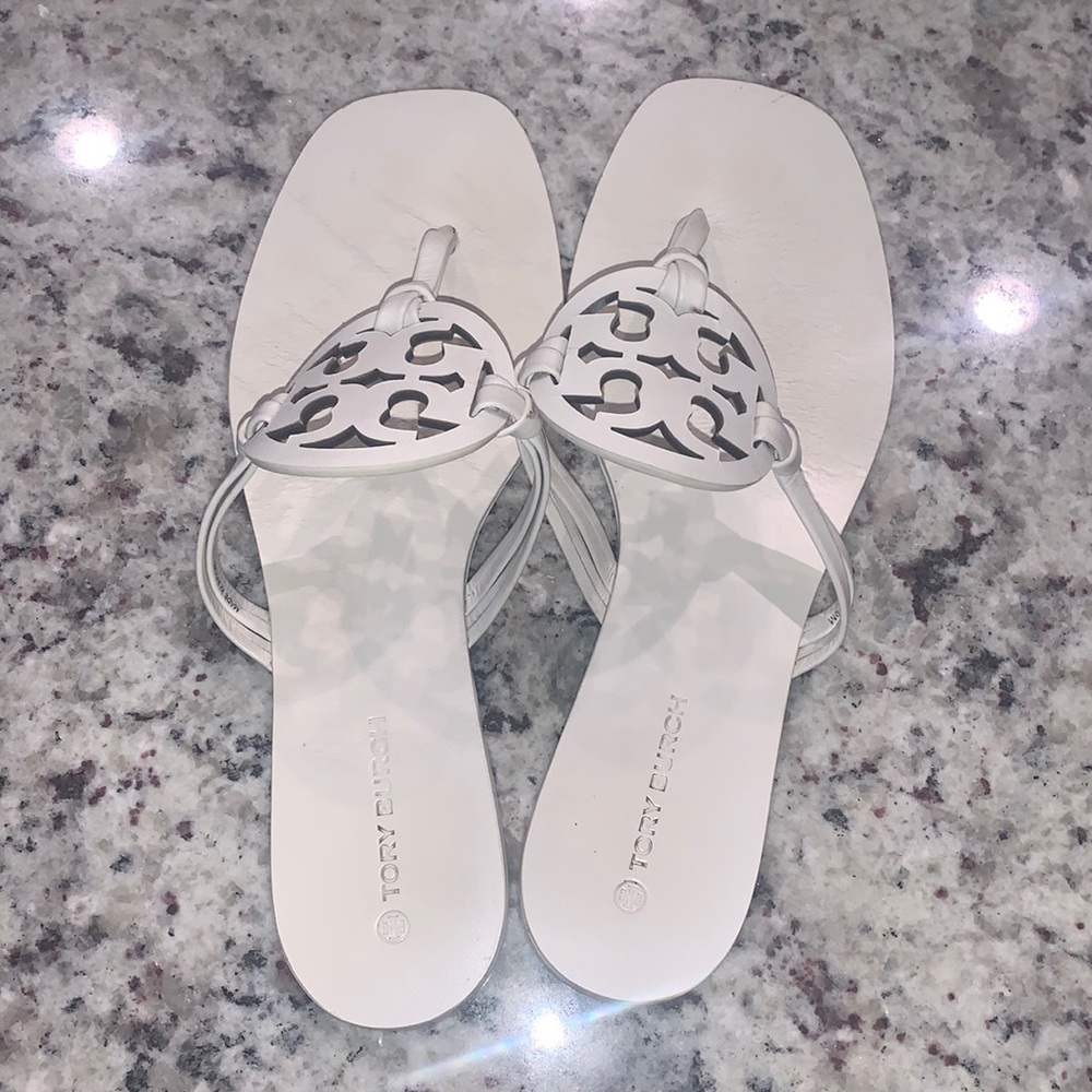 Tory Burch miller sandal 8 - creamy white color